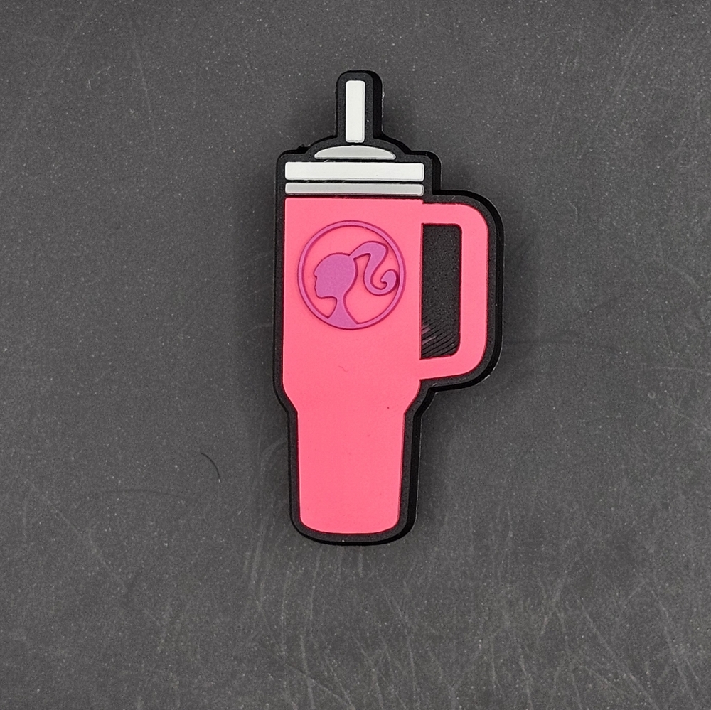 (5/$15) Barbie Stanley Cup Croc Charm